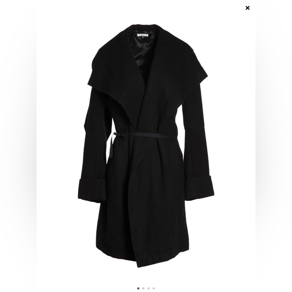 SOLD Ann Demeulemeester black wool coat - Picture 5 of 6